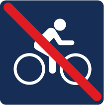 no biking